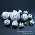 Bescon Complete Polyhedral RPG Dice Set 13pcs D3-D100, 100 Sides Dice Set Solid Colors